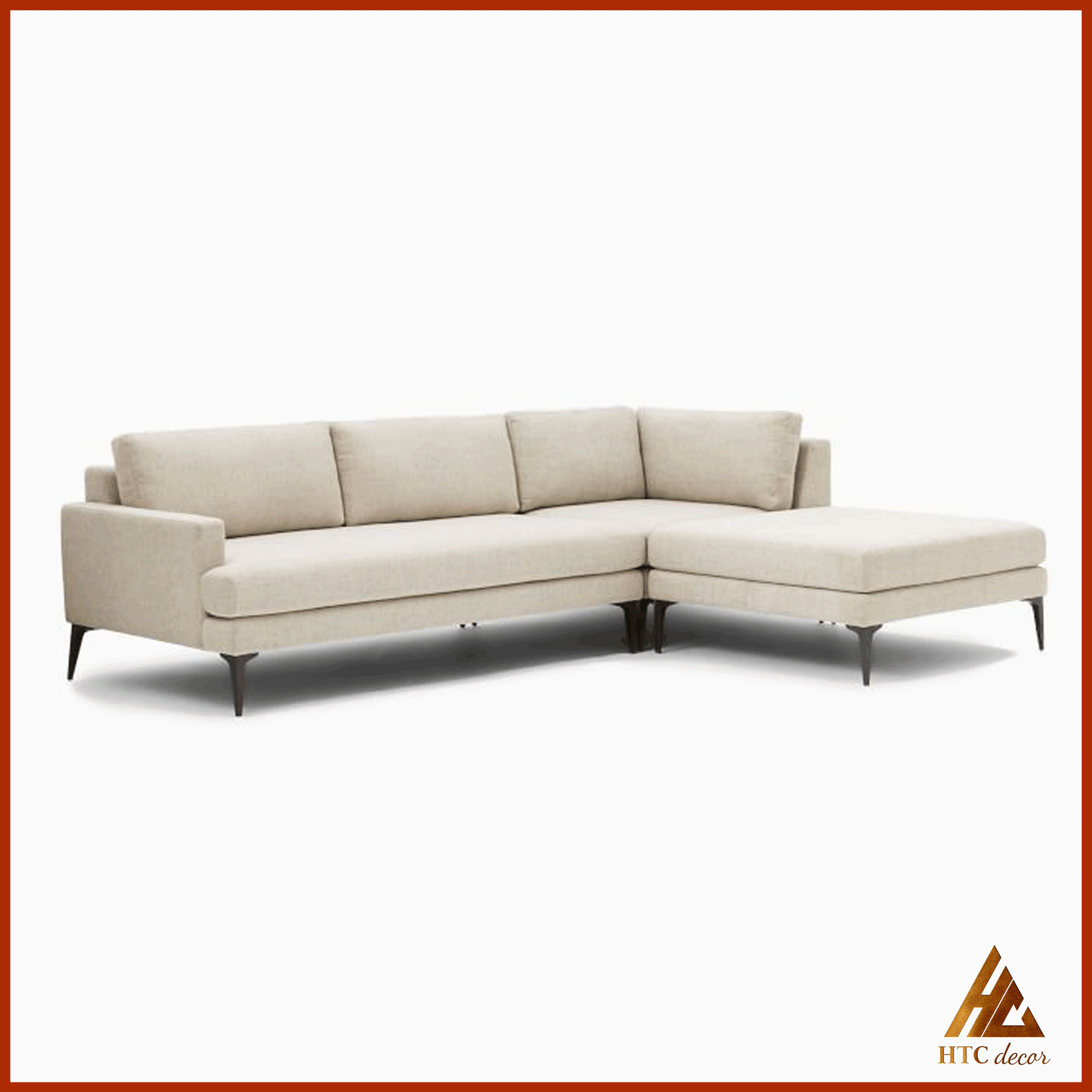 Ghế Sofa Góc L Andes Vải Bố